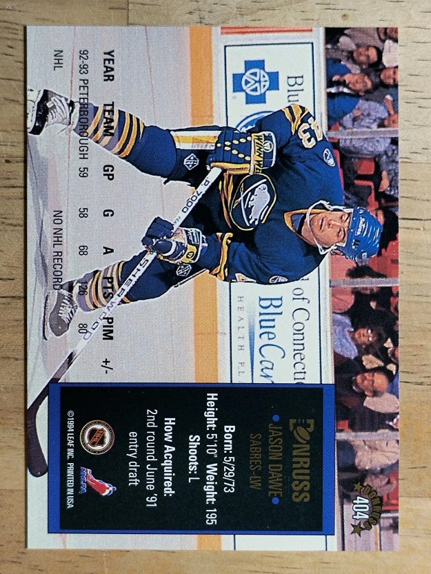 1993-94 Donruss #404 Jason Dawe
