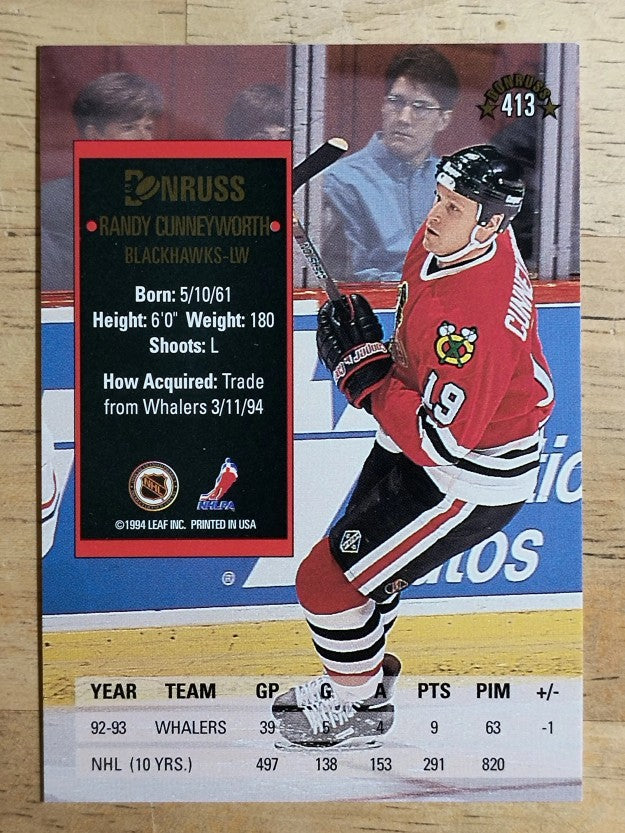 1993-94 Donruss #413 Randy Cunneyworth
