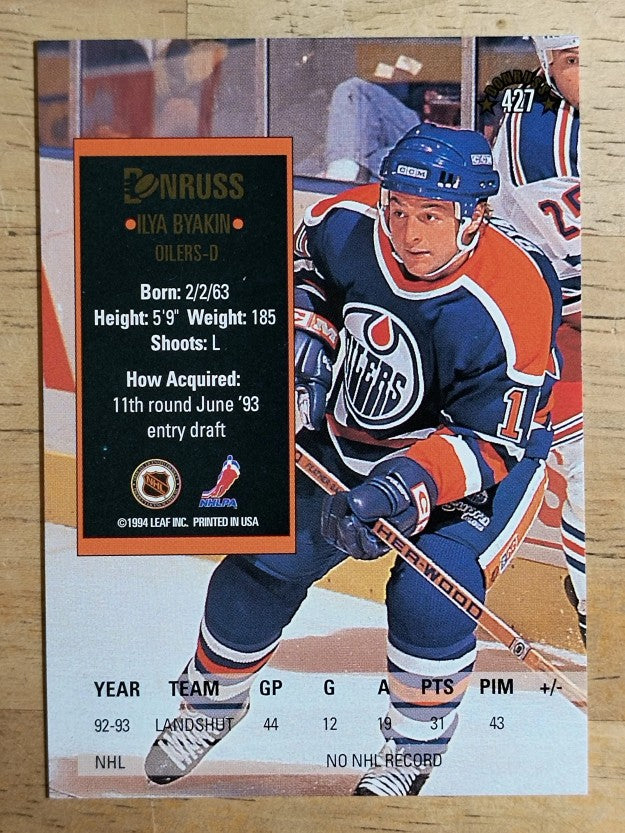 1993-94 Donruss #427 Ilya Byakin RC