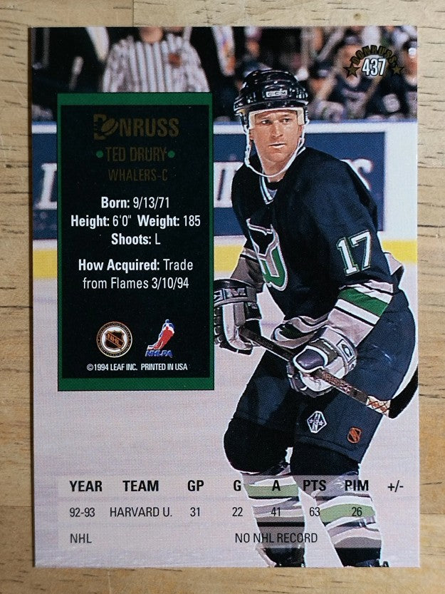 1993-94 Donruss #437 Ted Drury