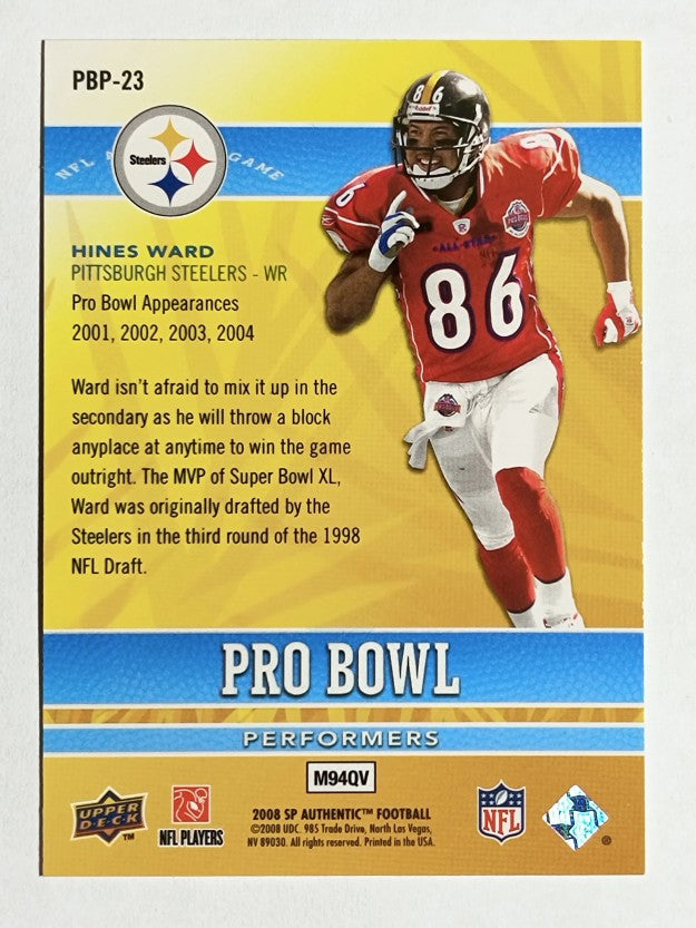 2008 SP Authentic Retail Pro Bowl Performers #PBP23 Hines Ward