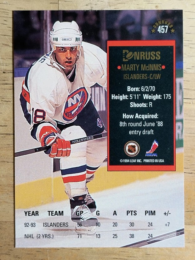 1993-94 Donruss #457 Marty McInnis