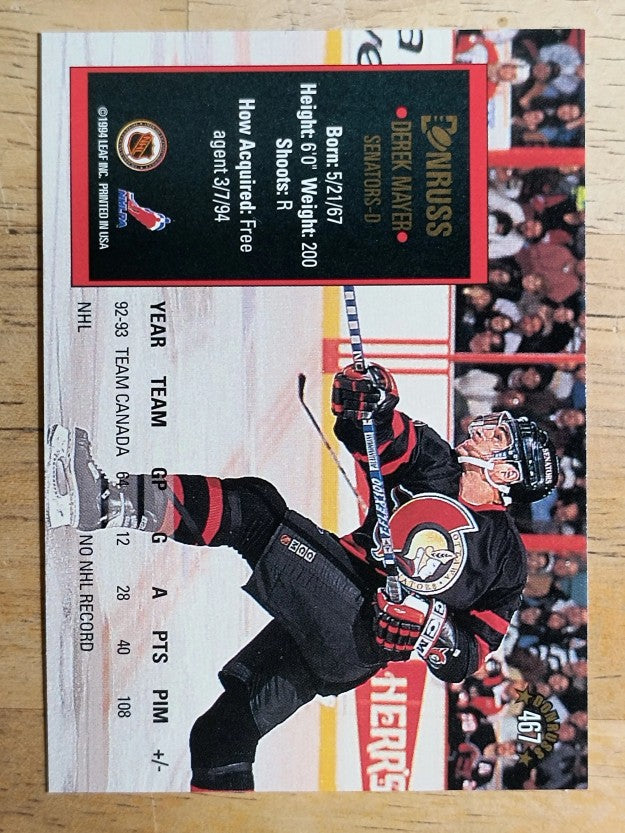 1993-94 Donruss #467 Derek Mayer RC