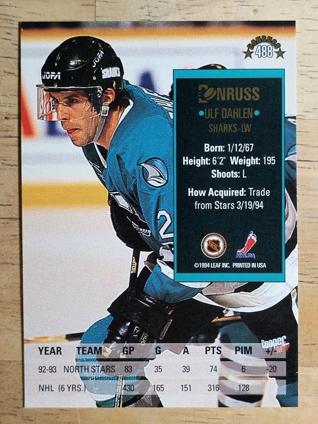 1993-94 Donruss #488 Ulf Dahlen