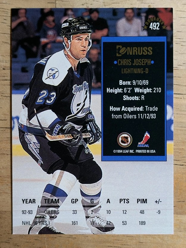 1993-94 Donruss #492 Chris Joseph