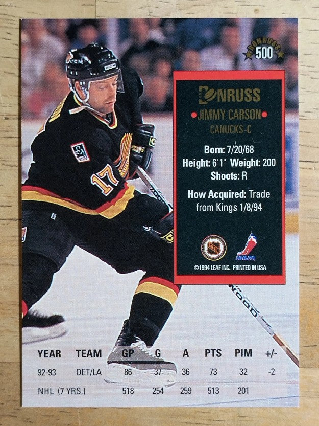 1993-94 Donruss #500 Jimmy Carson