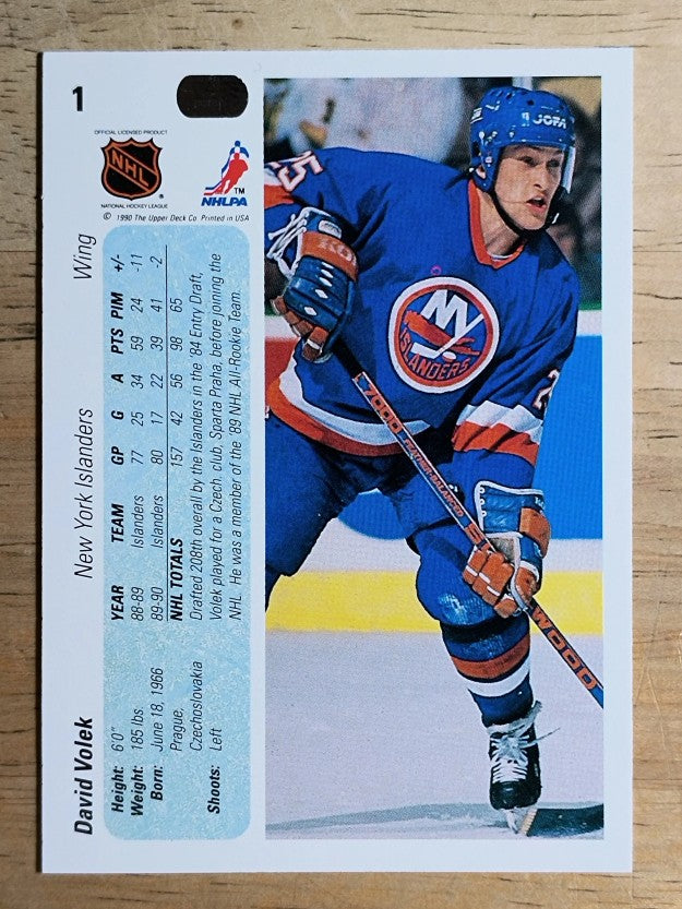 1990-91 Upper Deck #1 David Volek