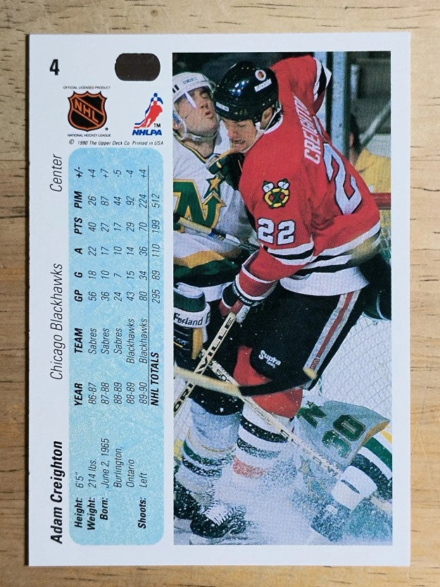 1990-91 Upper Deck #4 Adam Creighton