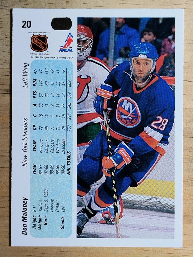 1990-91 Upper Deck #20 Don Maloney