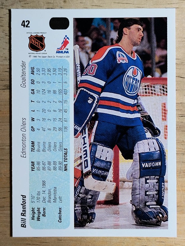 1990-91 Upper Deck #42 Bill Ranford