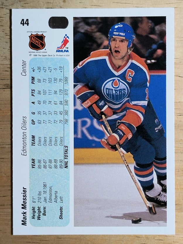 1990-91 Upper Deck #44 Mark Messier