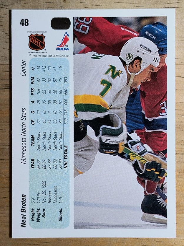 1990-91 Upper Deck #48 Neal Broten