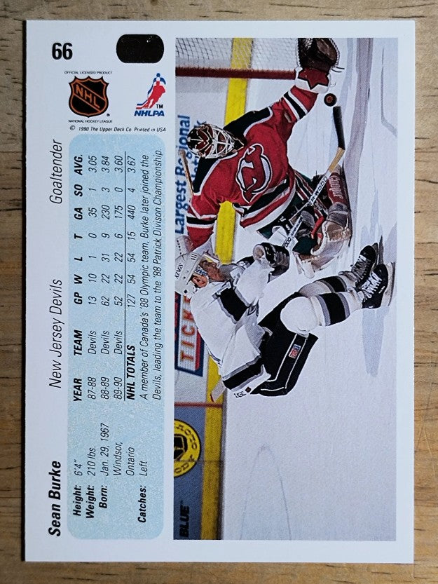 1990-91 Upper Deck #66 Sean Burke