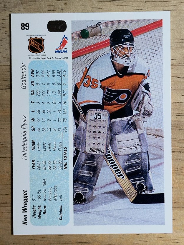 1990-91 Upper Deck #89 Ken Wregget