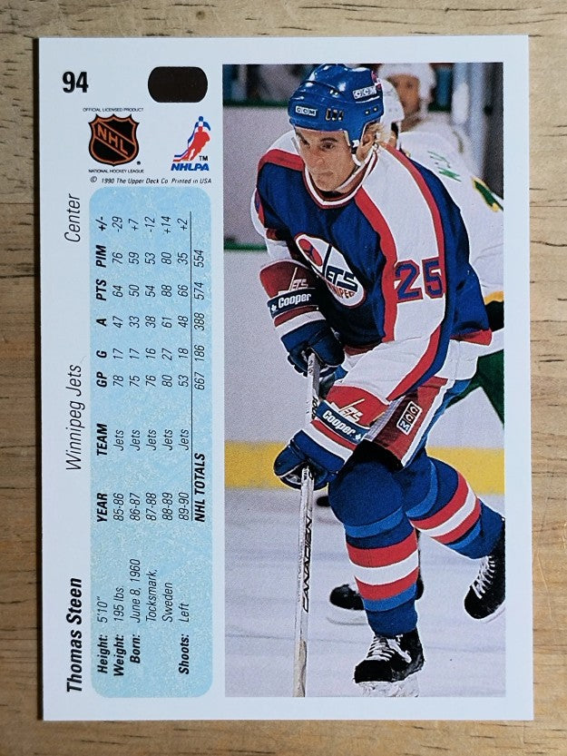 1990-91 Upper Deck #94 Thomas Steen