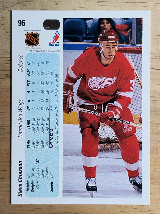 1990-91 Upper Deck #96 Steve Chiasson
