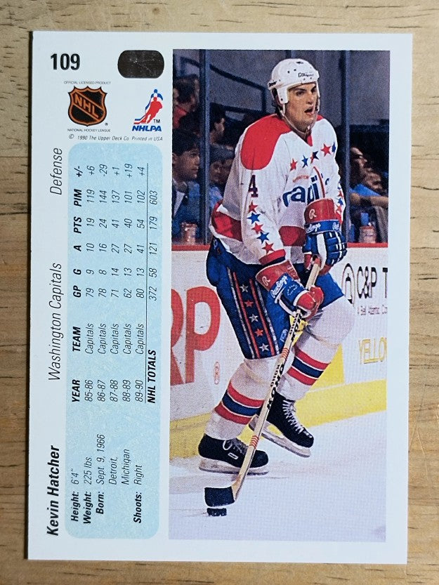 1990-91 Upper Deck #109 Kevin Hatcher