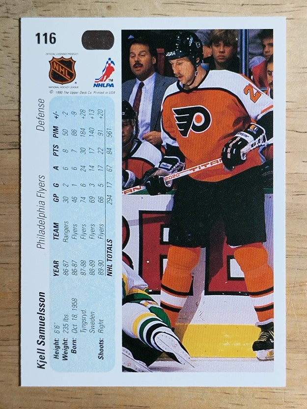 1990-91 Upper Deck #116 Kjell Samuelsson