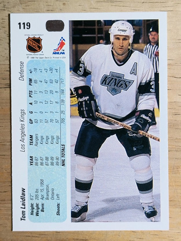 1990-91 Upper Deck #119 Tom Laidlaw
