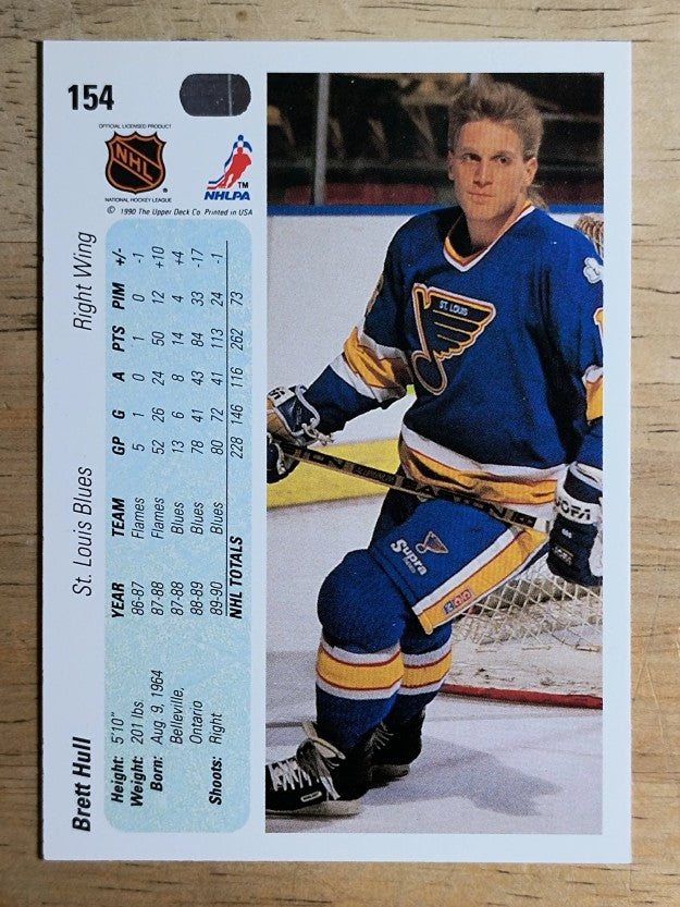1990-91 Upper Deck #154 Brett Hull
