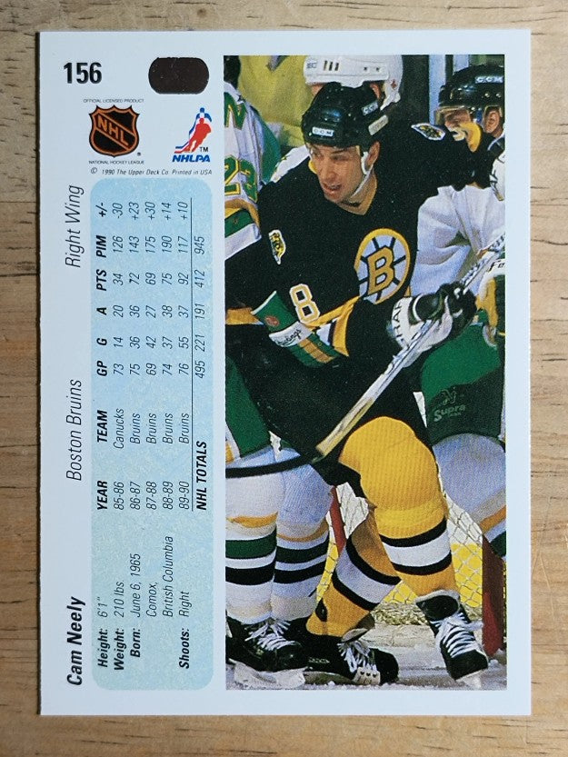 1990-91 Upper Deck #156 Cam Neely