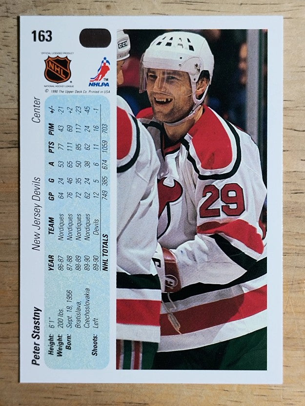 1990-91 Upper Deck #163 Peter Stastny
