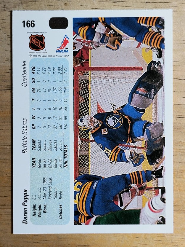 1990-91 Upper Deck #166 Daren Puppa