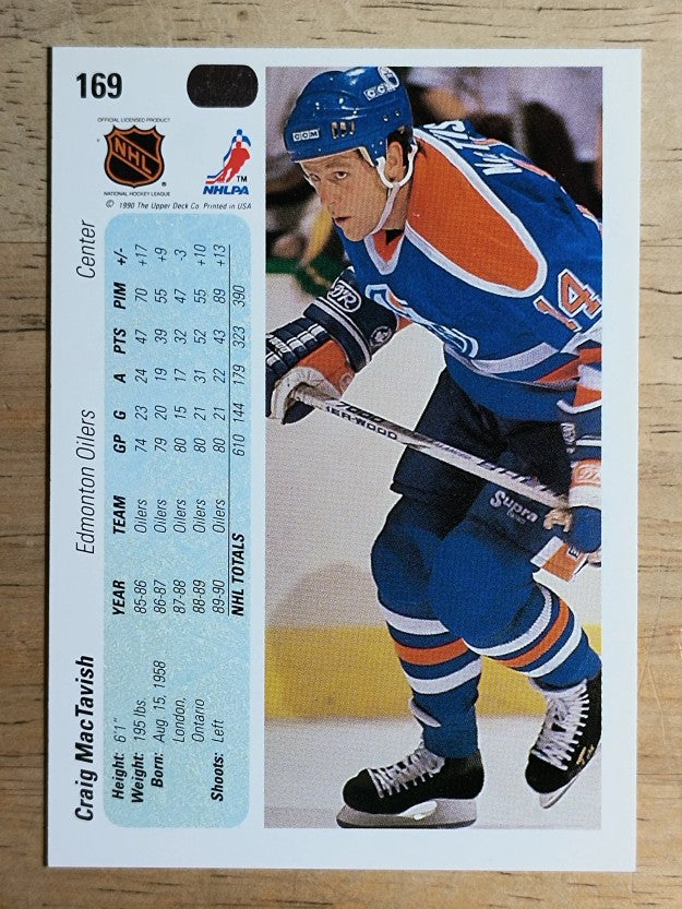 1990-91 Upper Deck #169 Craig MacTavish