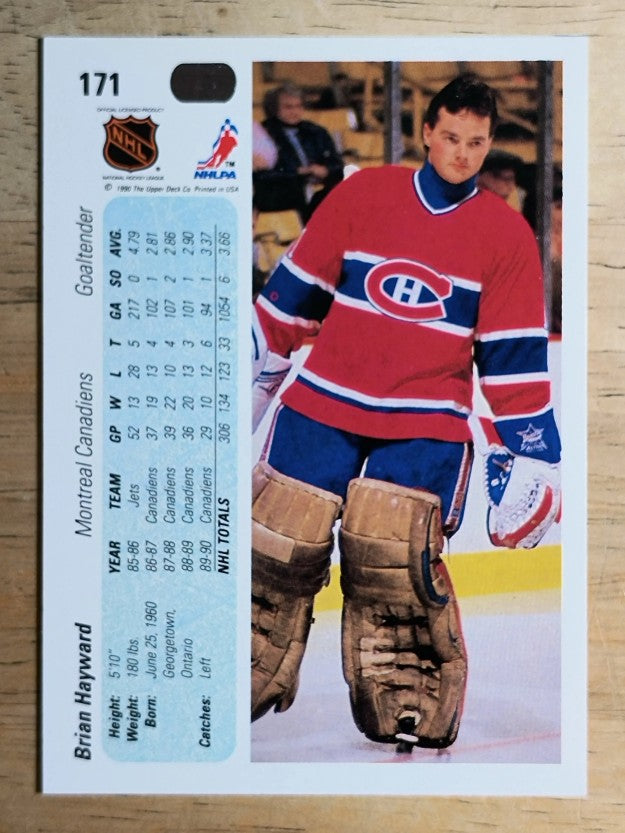1990-91 Upper Deck #171 Brian Hayward