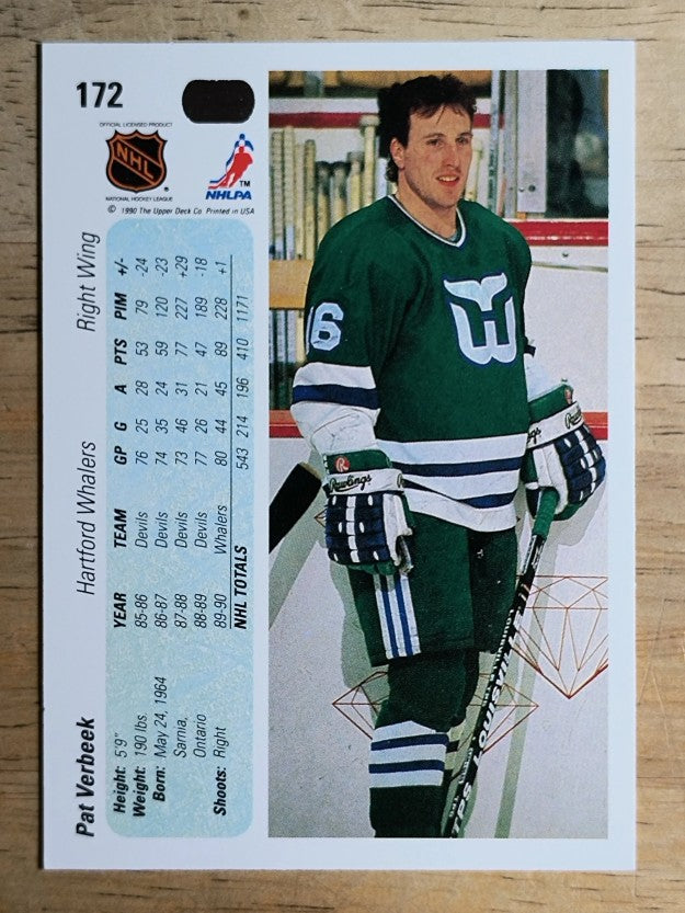 1990-91 Upper Deck #172 Pat Verbeek