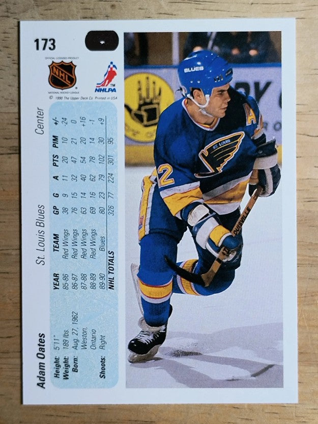1990-91 Upper Deck #173 Adam Oates