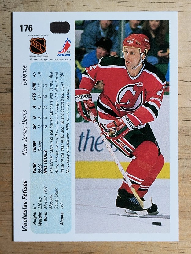 1990-91 Upper Deck #176 Slava Fetisov RC