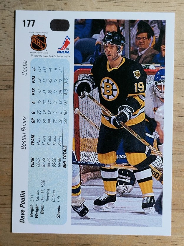 1990-91 Upper Deck #177 Dave Poulin
