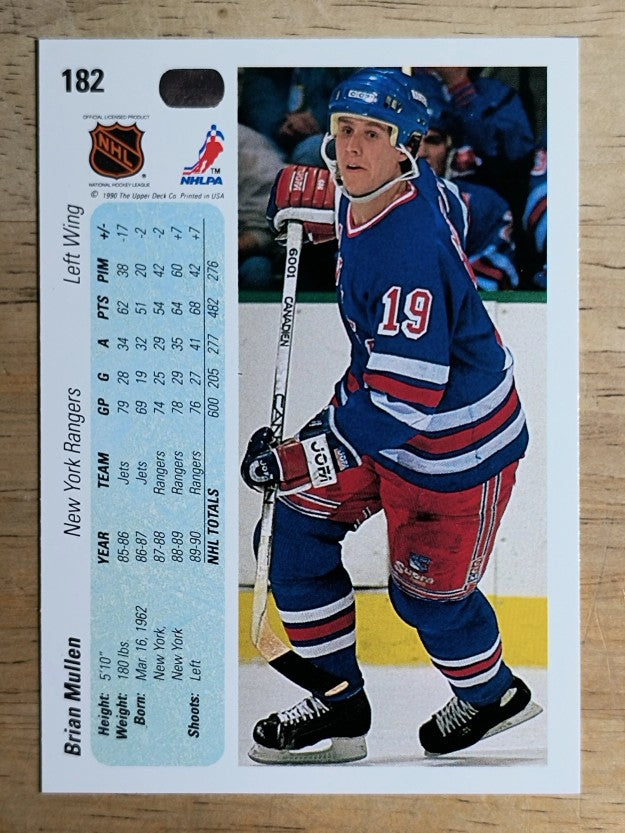 1990-91 Upper Deck #182 Brian Mullen