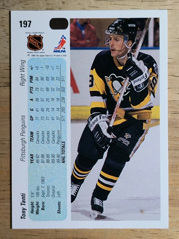 1990-91 Upper Deck #197 Tony Tanti