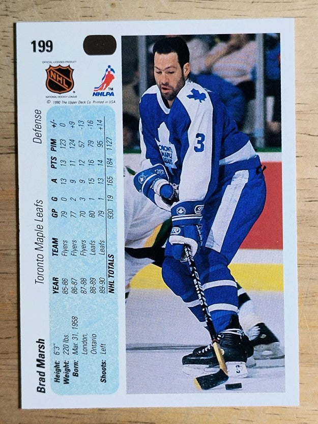 1990-91 Upper Deck #199 Brad Marsh