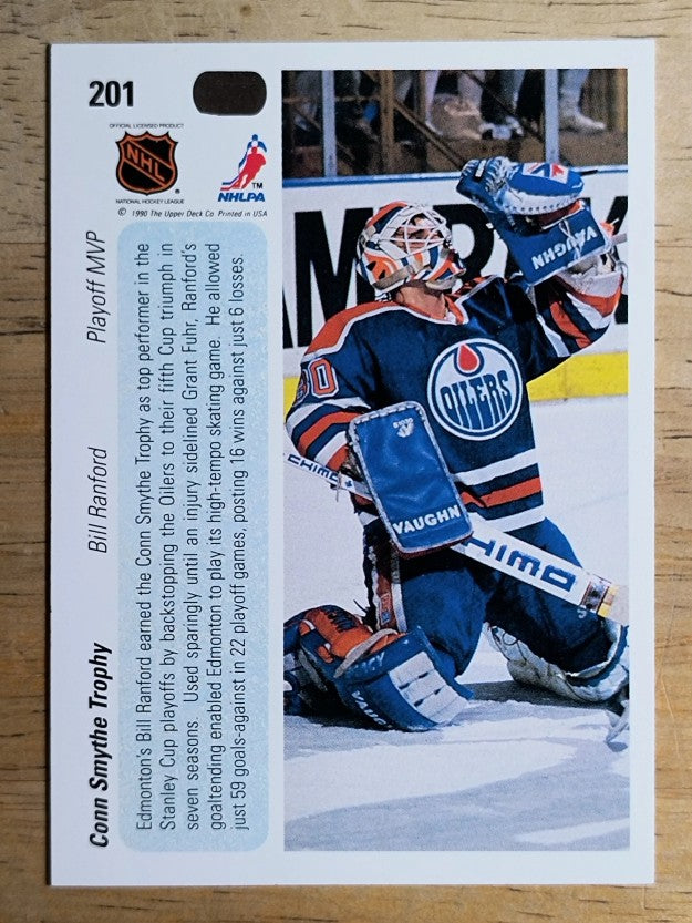 1990-91 Upper Deck #201 Conn Smythe Trophy/Bill Ranford