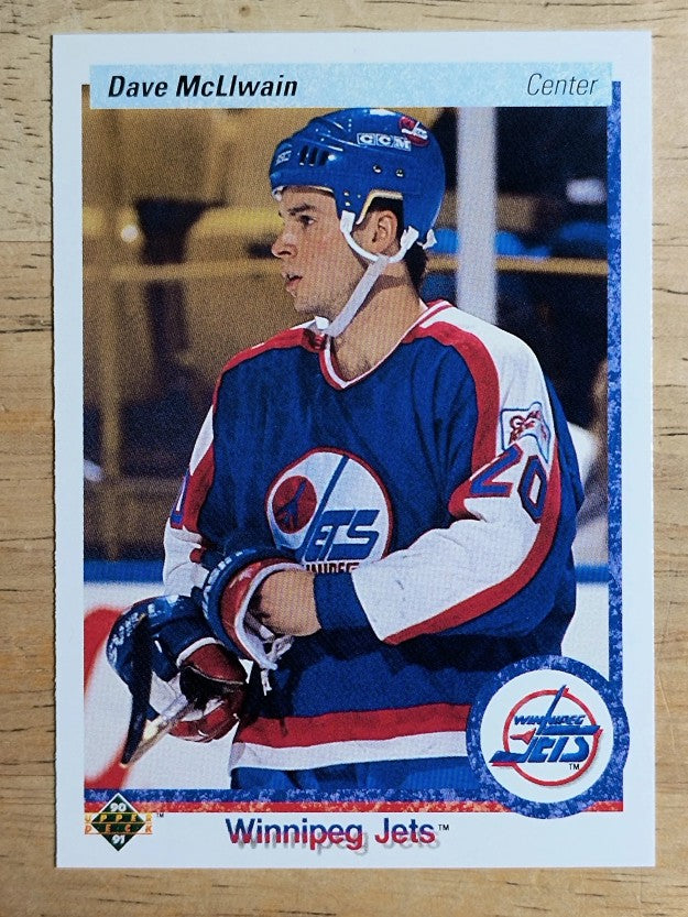 1990-91 Upper Deck #216 Dave McLlwain
