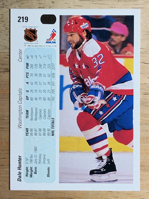 1990-91 Upper Deck #219 Dale Hunter