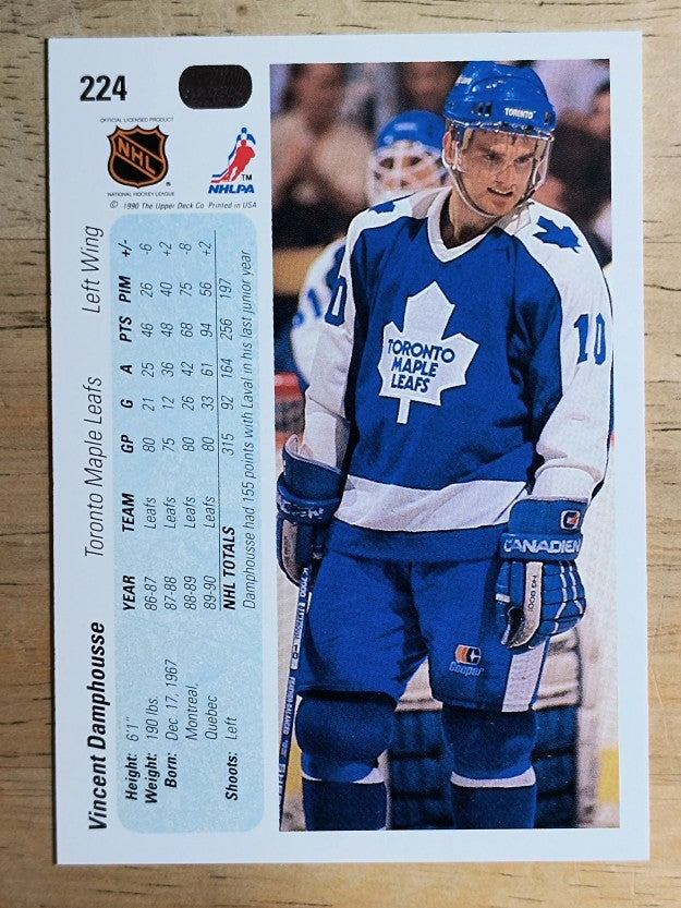 1990-91 Upper Deck #224 Vincent Damphousse