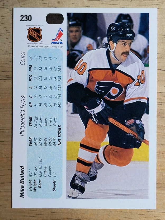 1990-91 Upper Deck #230 Mike Bullard