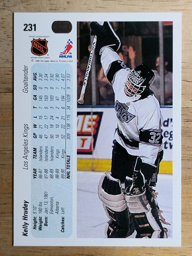 1990-91 Upper Deck #231 Kelly Hrudey