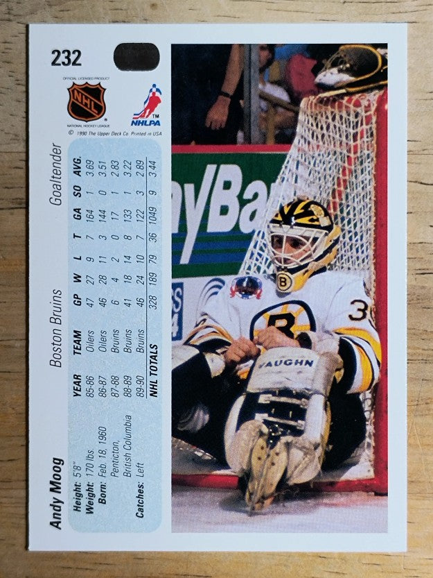 1990-91 Upper Deck #232 Andy Moog