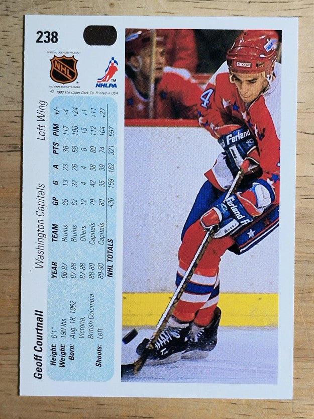 1990-91 Upper Deck #238 Geoff Courtnall