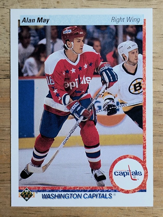 1990-91 Upper Deck #240 Alan May RC