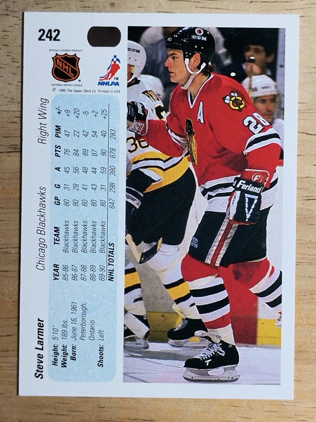 1990-91 Upper Deck #242 Steve Larmer