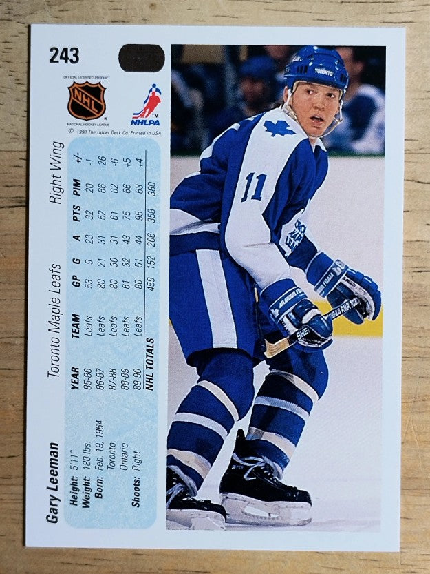 1990-91 Upper Deck #243 Gary Leeman