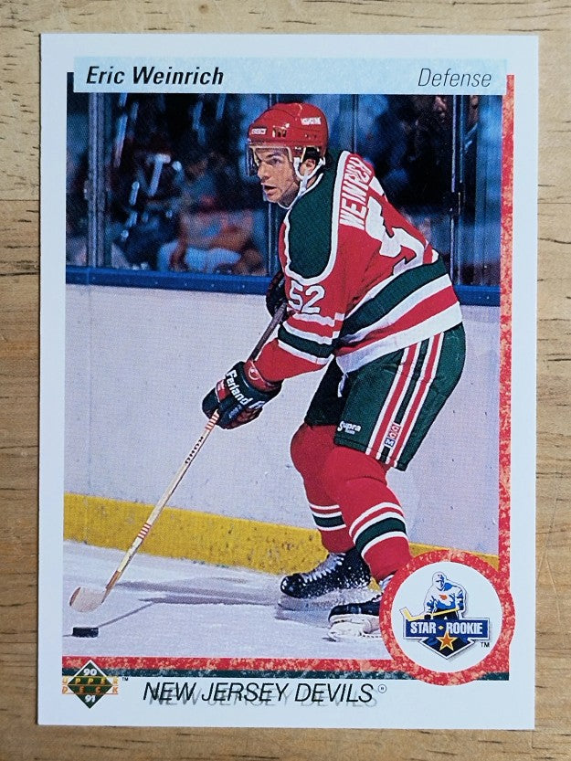 1990-91 Upper Deck #245 Eric Weinrich RC