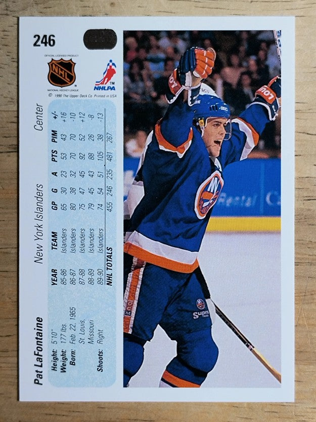 1990-91 Upper Deck #246 Pat LaFontaine