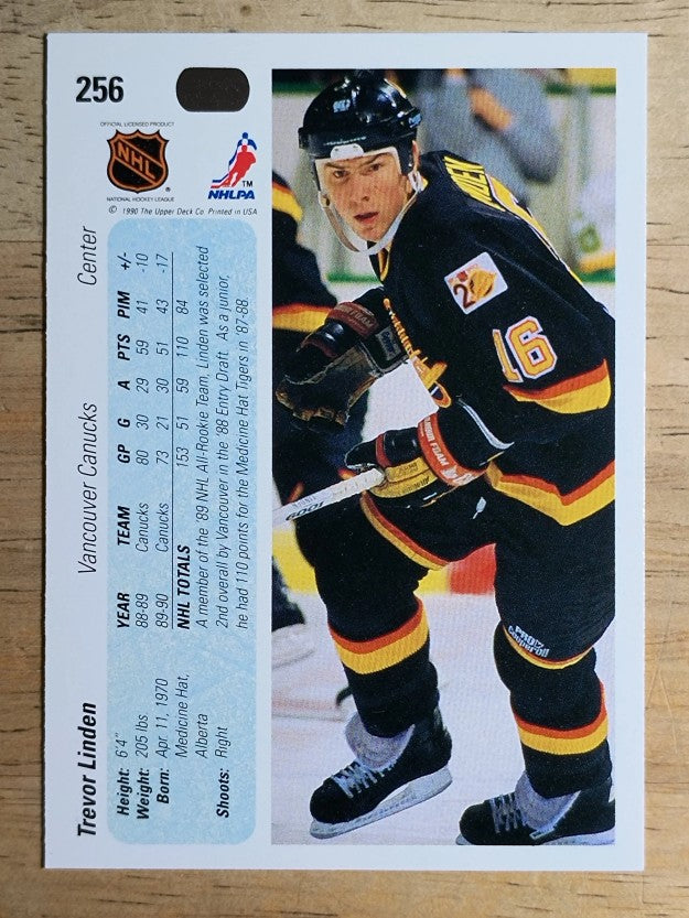 1990-91 Upper Deck #256 Trevor Linden
